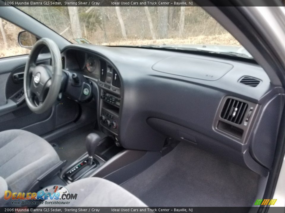2006 Hyundai Elantra GLS Sedan Sterling Silver / Gray Photo #22