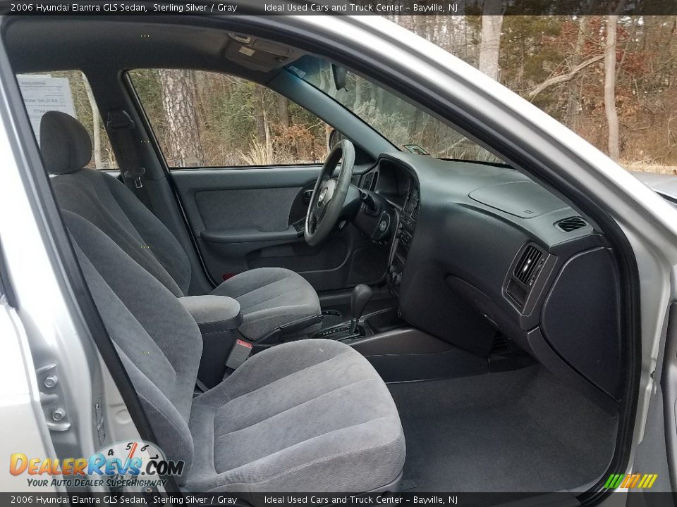 2006 Hyundai Elantra GLS Sedan Sterling Silver / Gray Photo #23