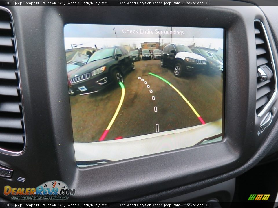 2018 Jeep Compass Trailhawk 4x4 White / Black/Ruby Red Photo #2