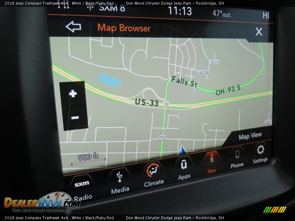 2018 Jeep Compass Trailhawk 4x4 White / Black/Ruby Red Photo #3