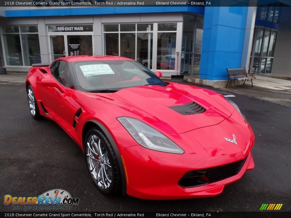 2018 Chevrolet Corvette Grand Sport Convertible Torch Red / Adrenaline Red Photo #6