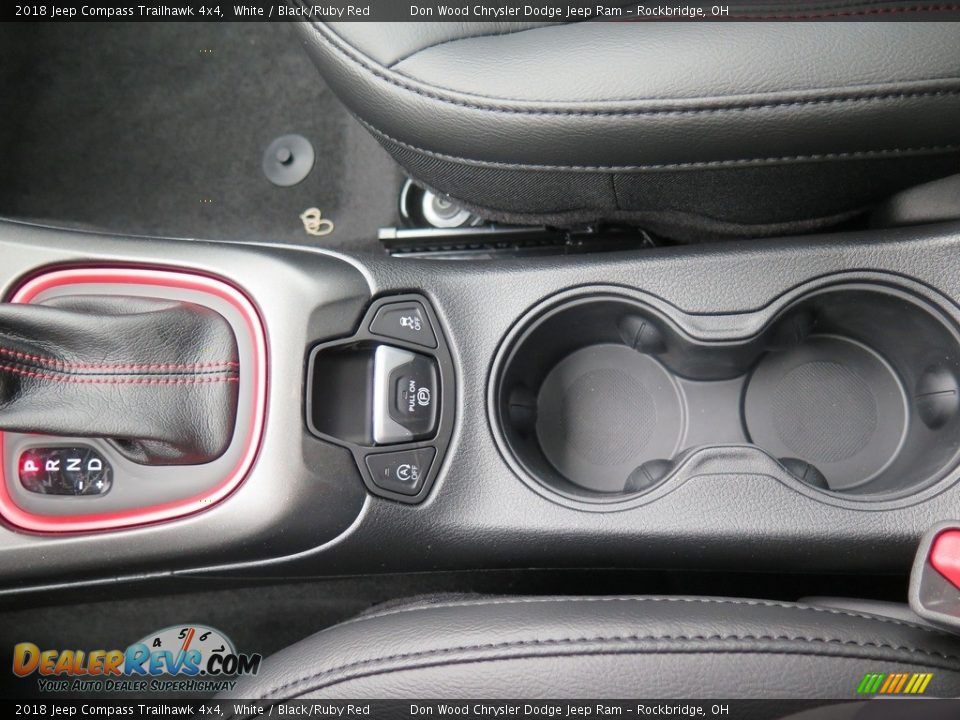 2018 Jeep Compass Trailhawk 4x4 White / Black/Ruby Red Photo #19