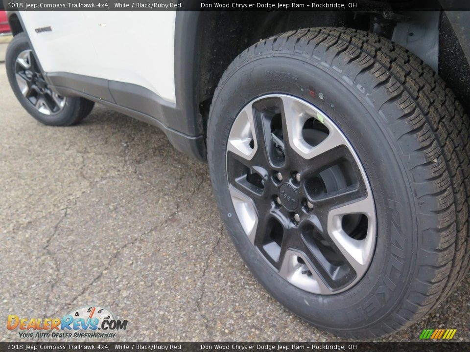 2018 Jeep Compass Trailhawk 4x4 White / Black/Ruby Red Photo #21