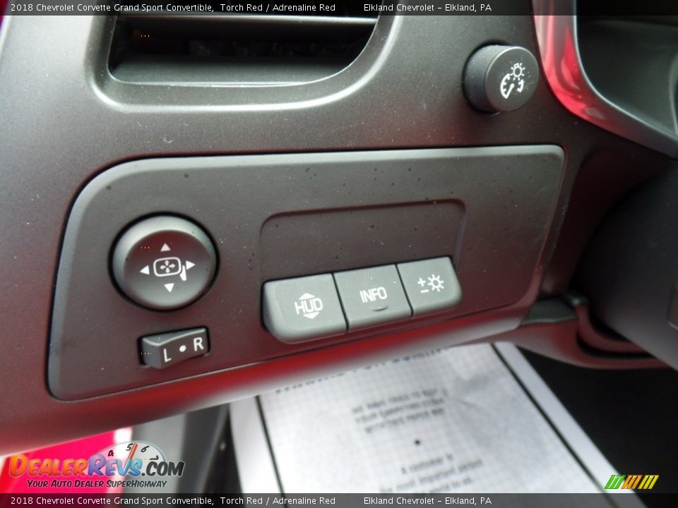 Controls of 2018 Chevrolet Corvette Grand Sport Convertible Photo #26