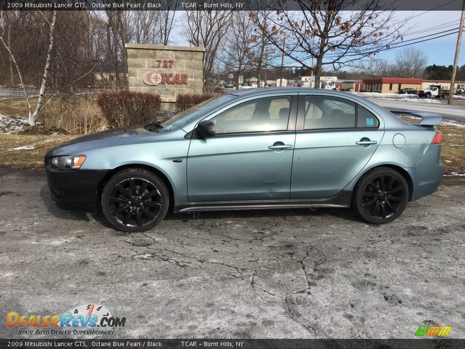 2009 Mitsubishi Lancer GTS Octane Blue Pearl / Black Photo #1