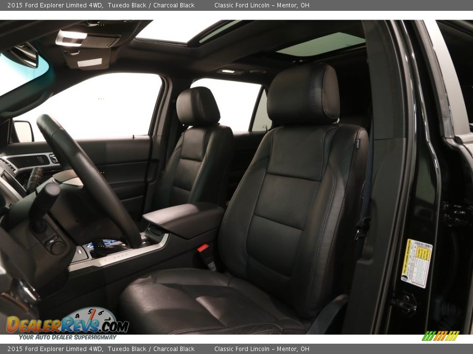 2015 Ford Explorer Limited 4WD Tuxedo Black / Charcoal Black Photo #7