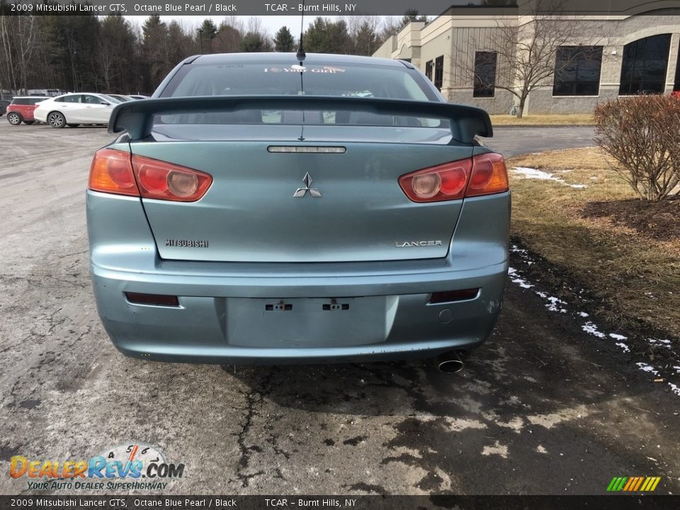 2009 Mitsubishi Lancer GTS Octane Blue Pearl / Black Photo #5