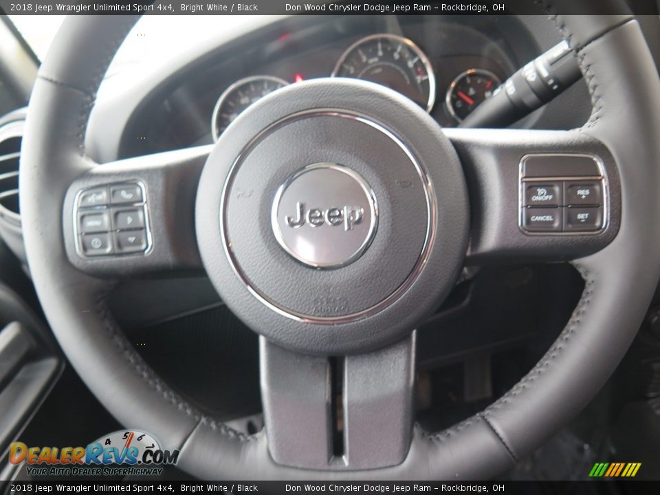2018 Jeep Wrangler Unlimited Sport 4x4 Bright White / Black Photo #13