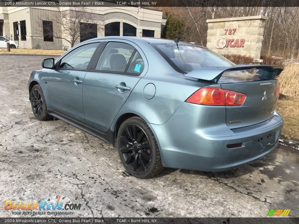 2009 Mitsubishi Lancer GTS Octane Blue Pearl / Black Photo #6