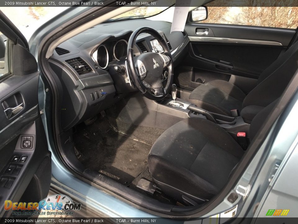 2009 Mitsubishi Lancer GTS Octane Blue Pearl / Black Photo #8