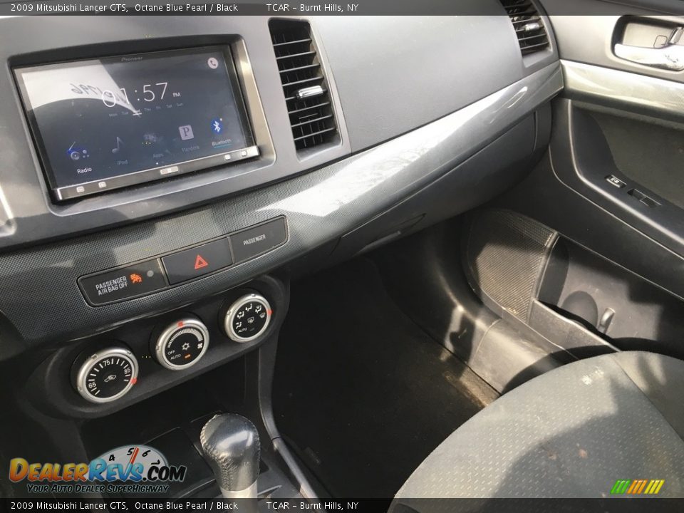 2009 Mitsubishi Lancer GTS Octane Blue Pearl / Black Photo #10
