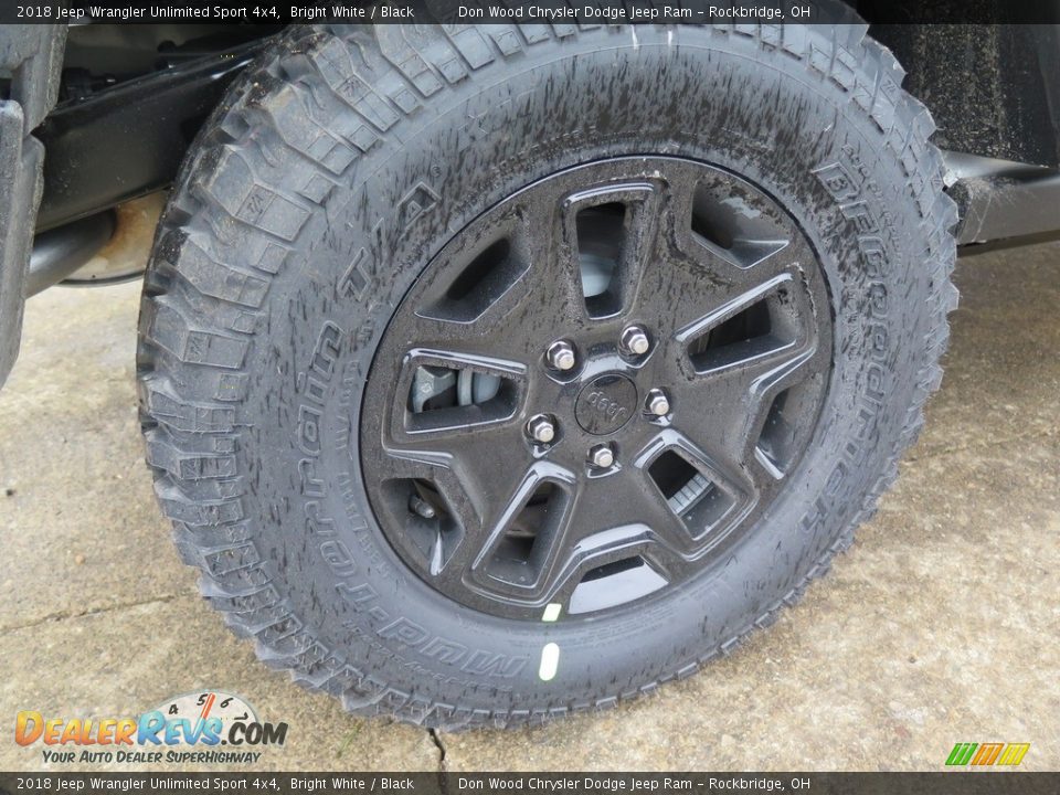 2018 Jeep Wrangler Unlimited Sport 4x4 Bright White / Black Photo #18