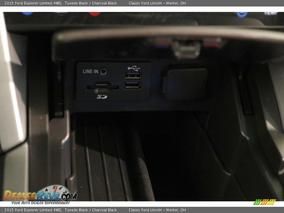 2015 Ford Explorer Limited 4WD Tuxedo Black / Charcoal Black Photo #20