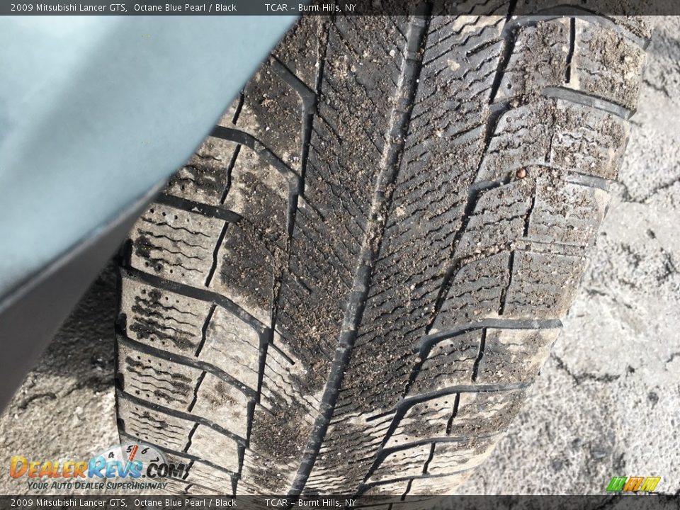 2009 Mitsubishi Lancer GTS Octane Blue Pearl / Black Photo #13