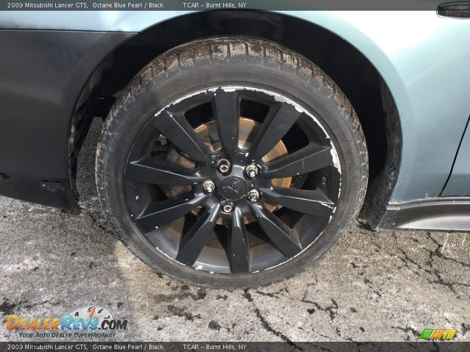 2009 Mitsubishi Lancer GTS Octane Blue Pearl / Black Photo #14