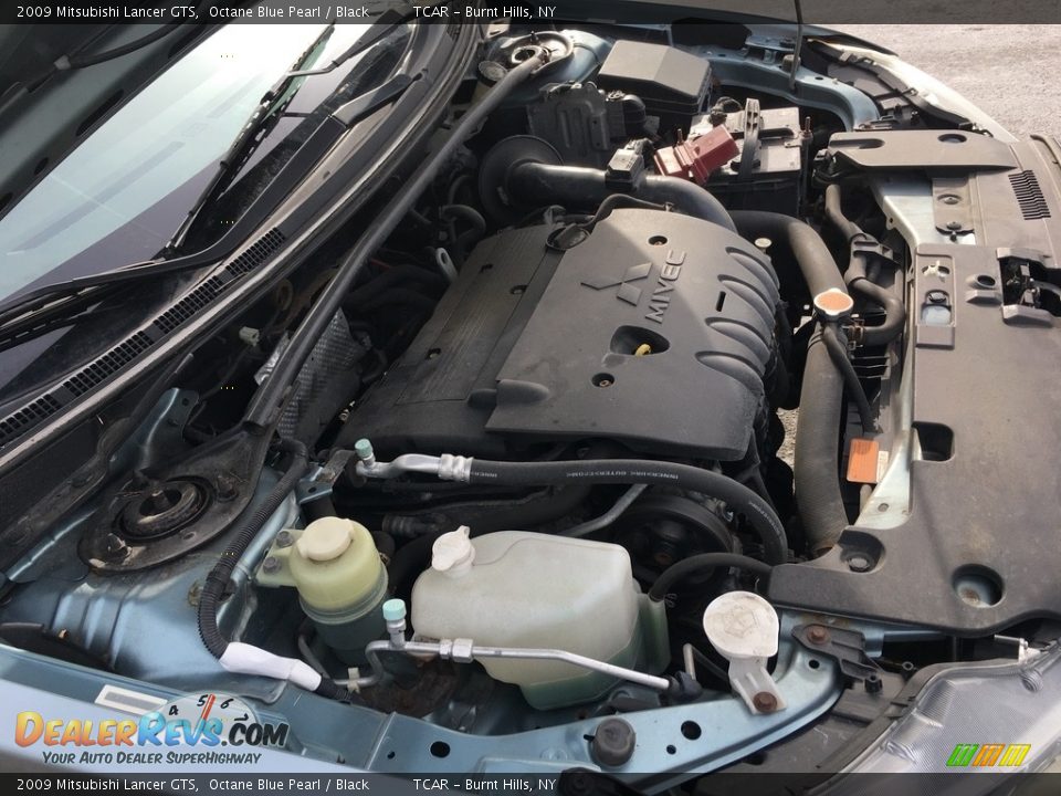 2009 Mitsubishi Lancer GTS Octane Blue Pearl / Black Photo #15