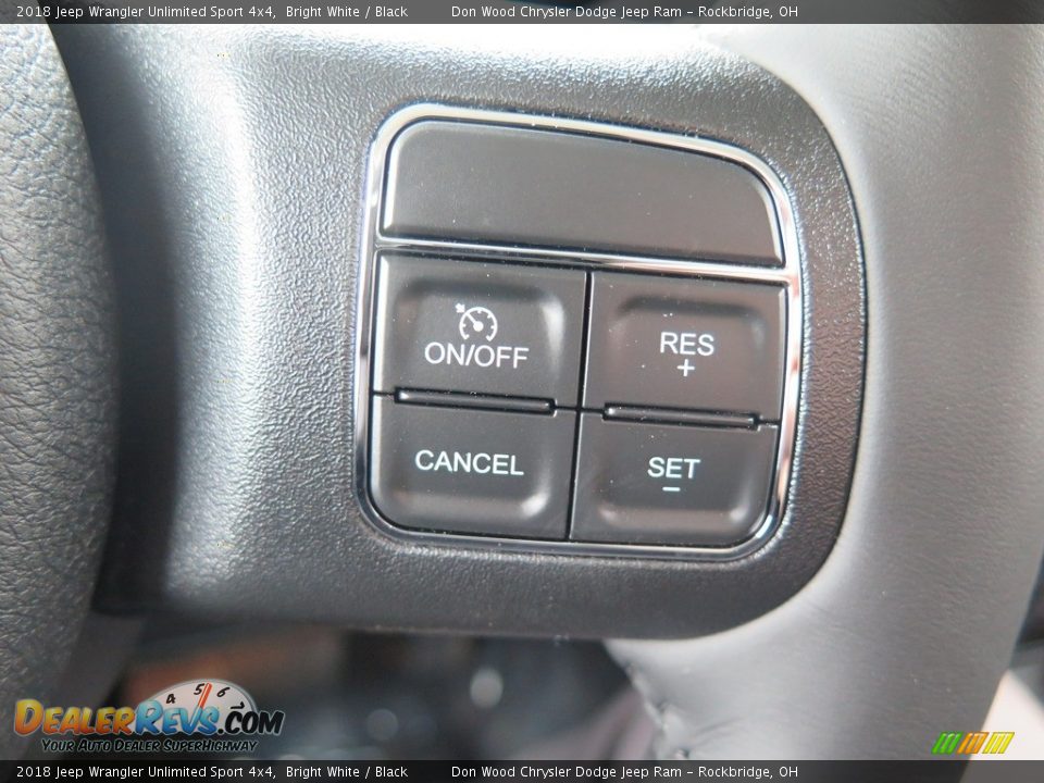 2018 Jeep Wrangler Unlimited Sport 4x4 Bright White / Black Photo #25