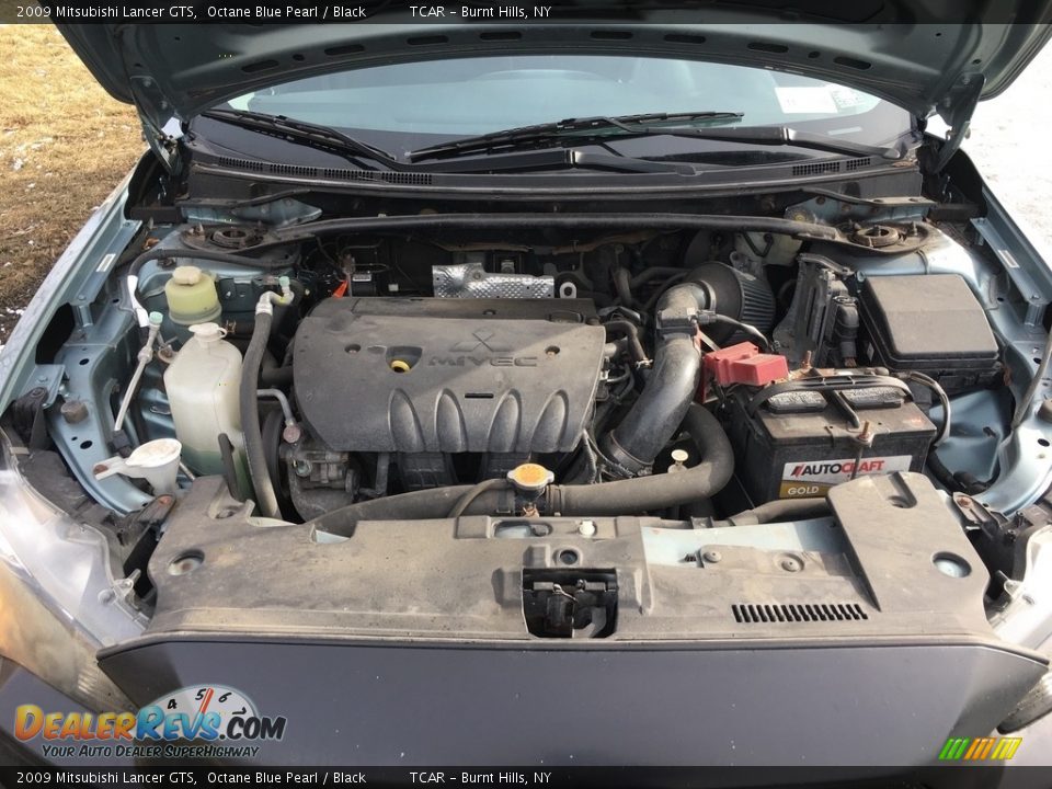 2009 Mitsubishi Lancer GTS Octane Blue Pearl / Black Photo #16