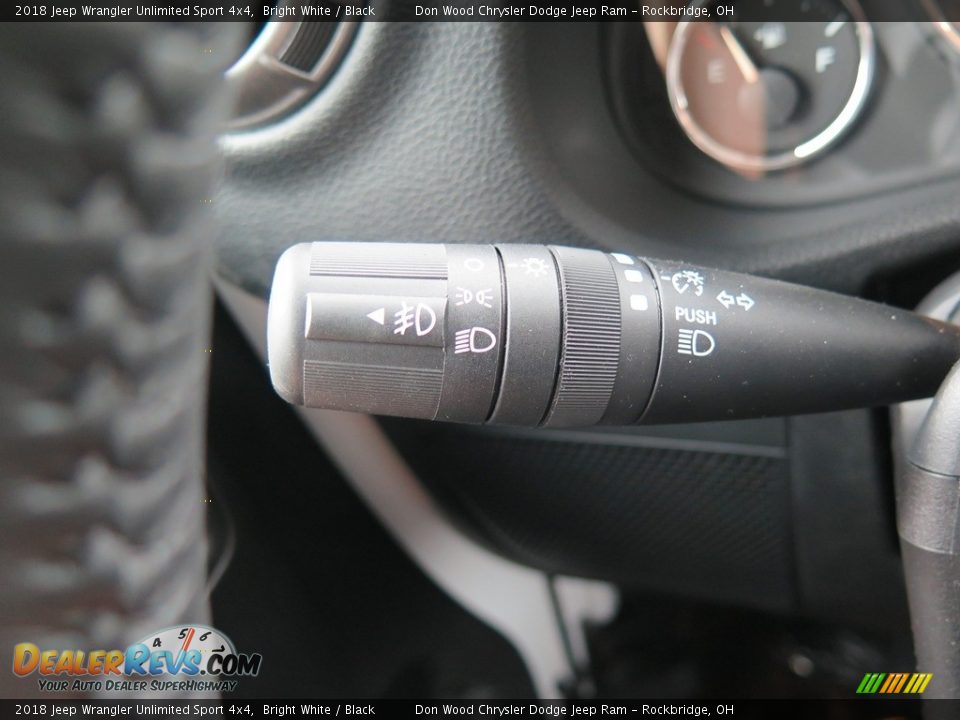 2018 Jeep Wrangler Unlimited Sport 4x4 Bright White / Black Photo #26