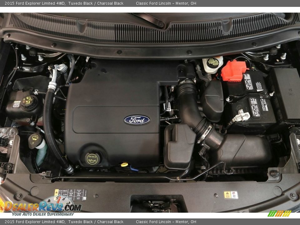 2015 Ford Explorer Limited 4WD Tuxedo Black / Charcoal Black Photo #30