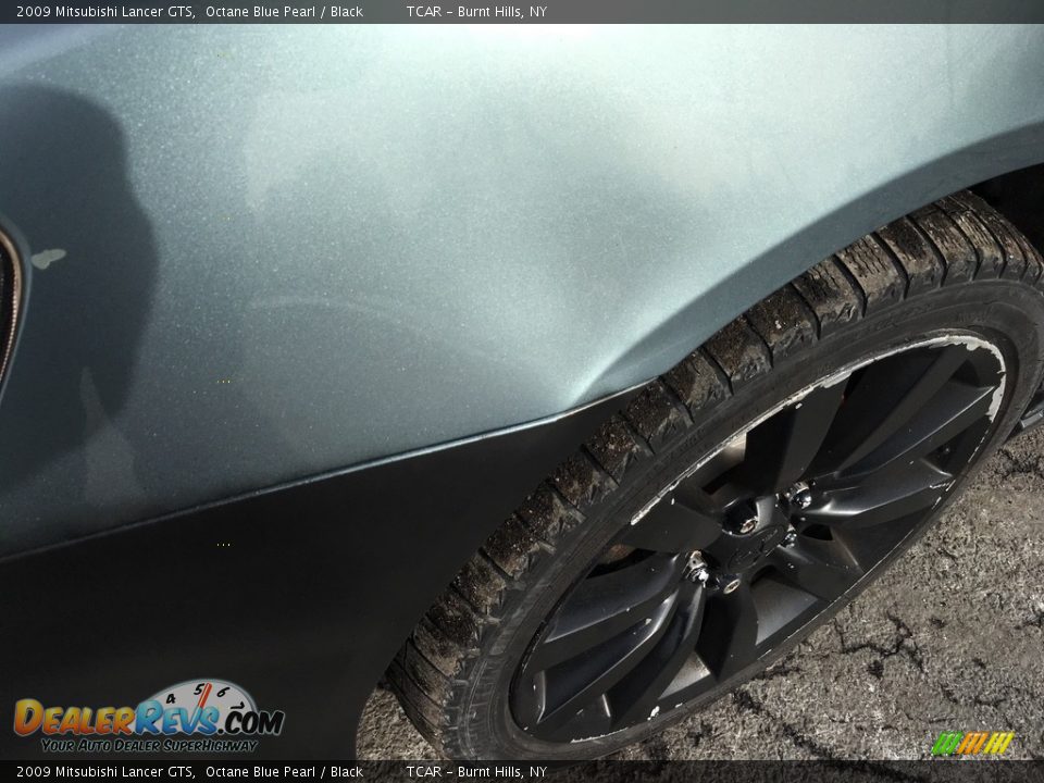 2009 Mitsubishi Lancer GTS Octane Blue Pearl / Black Photo #18