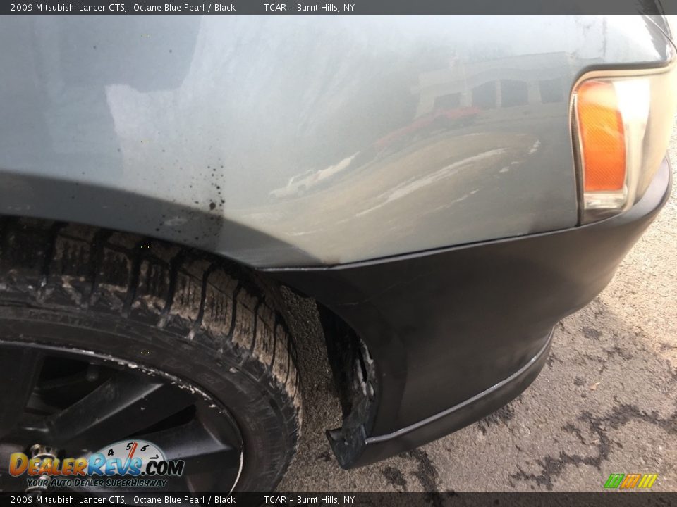2009 Mitsubishi Lancer GTS Octane Blue Pearl / Black Photo #20