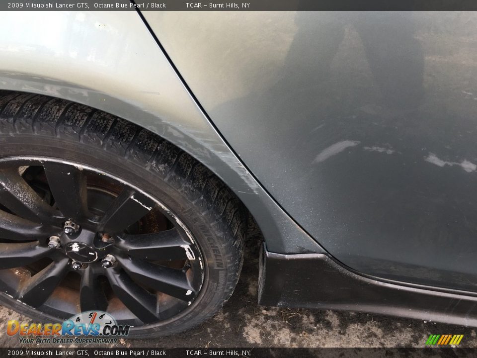 2009 Mitsubishi Lancer GTS Octane Blue Pearl / Black Photo #25