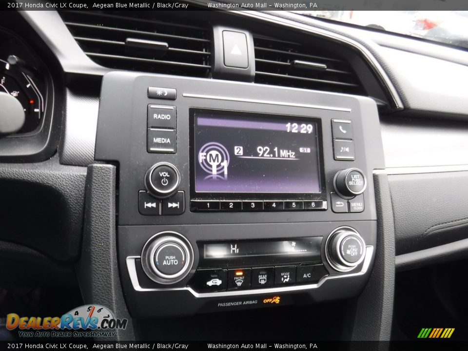 Controls of 2017 Honda Civic LX Coupe Photo #14