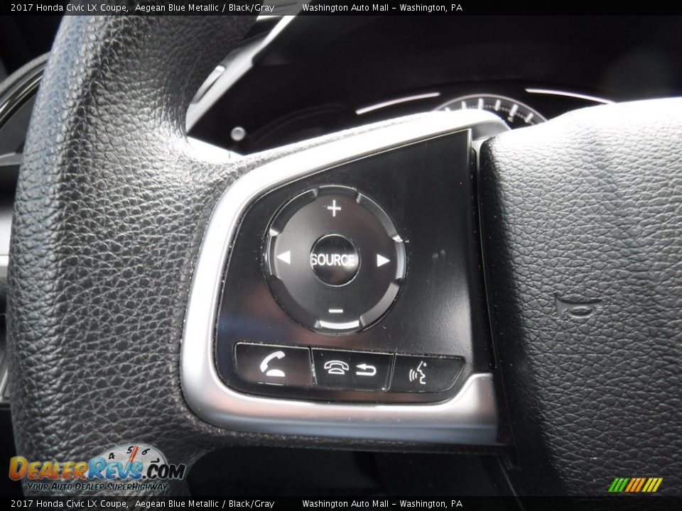 Controls of 2017 Honda Civic LX Coupe Photo #18
