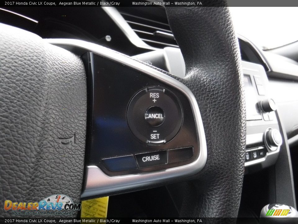 Controls of 2017 Honda Civic LX Coupe Photo #19