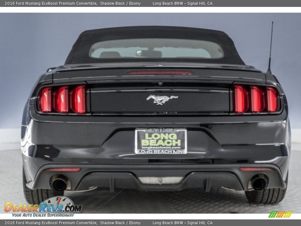 2016 Ford Mustang EcoBoost Premium Convertible Shadow Black / Ebony Photo #3