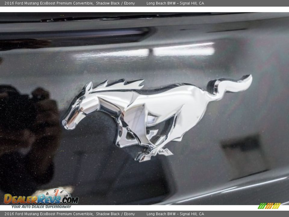 2016 Ford Mustang EcoBoost Premium Convertible Shadow Black / Ebony Photo #27