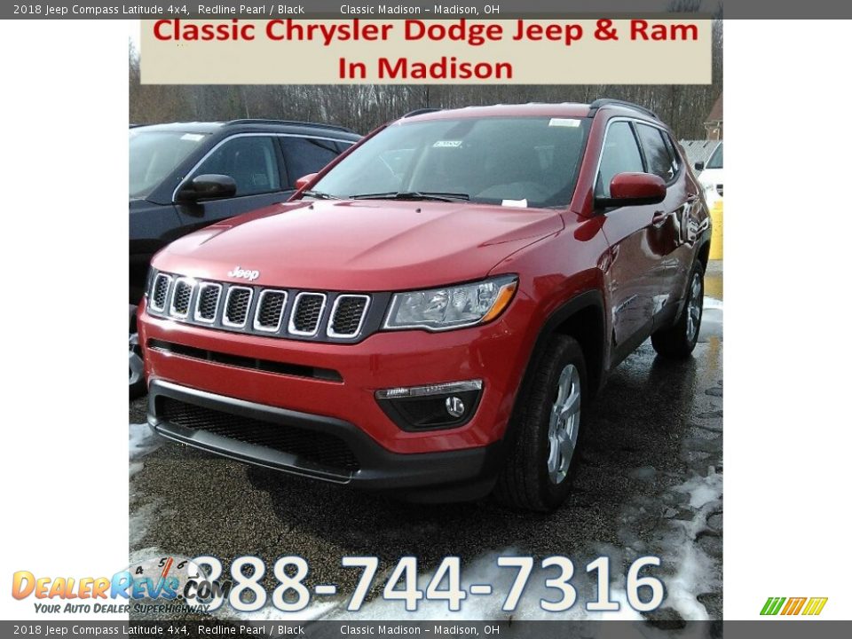 2018 Jeep Compass Latitude 4x4 Redline Pearl / Black Photo #1