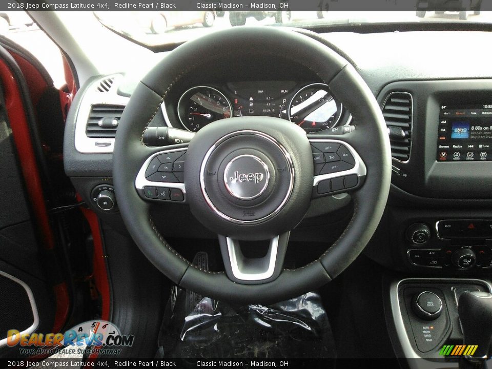 2018 Jeep Compass Latitude 4x4 Redline Pearl / Black Photo #6