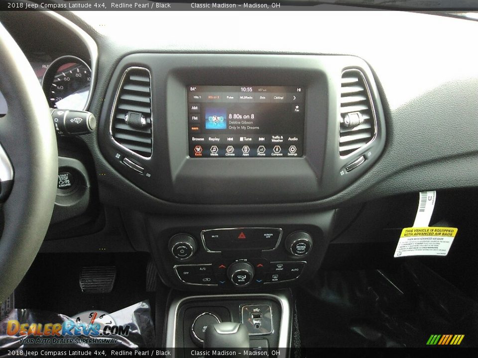 2018 Jeep Compass Latitude 4x4 Redline Pearl / Black Photo #8