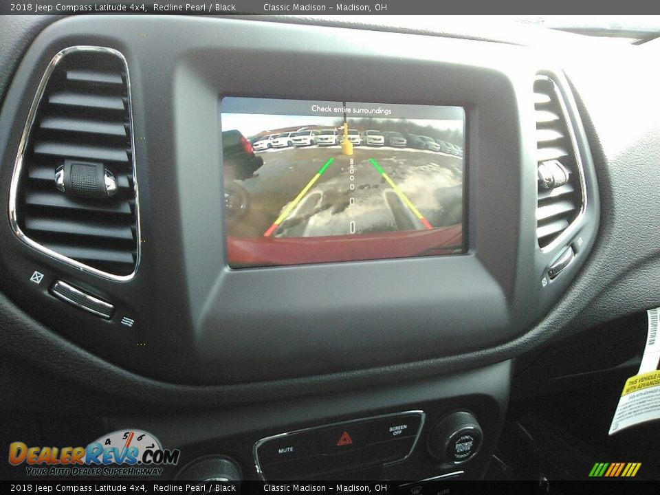 2018 Jeep Compass Latitude 4x4 Redline Pearl / Black Photo #9
