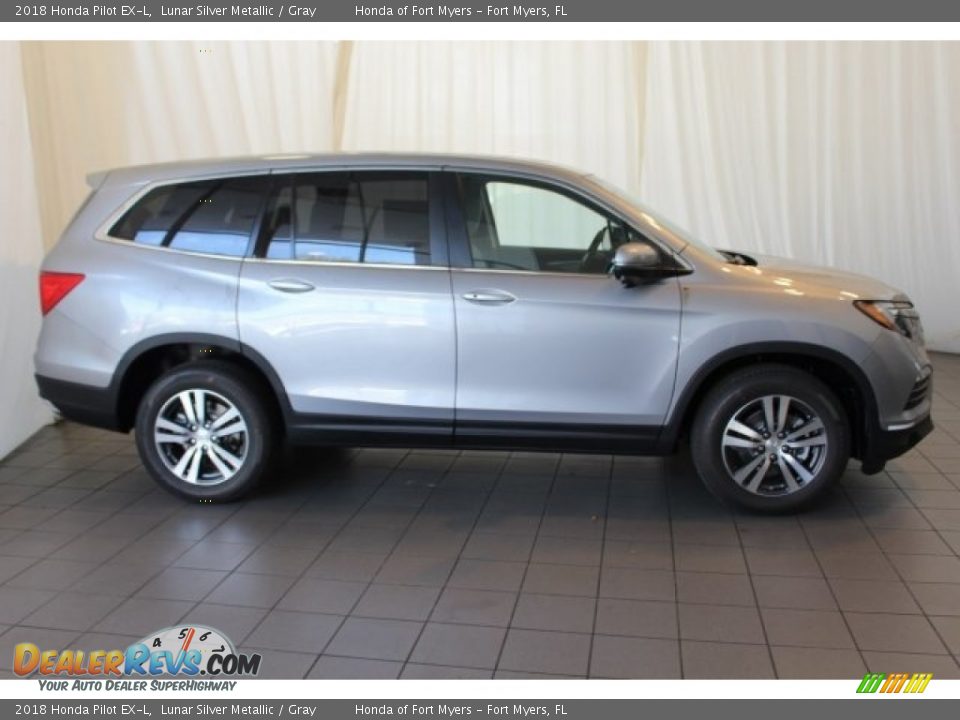 2018 Honda Pilot EX-L Lunar Silver Metallic / Gray Photo #3