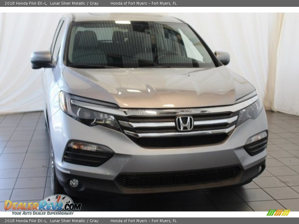 2018 Honda Pilot EX-L Lunar Silver Metallic / Gray Photo #4