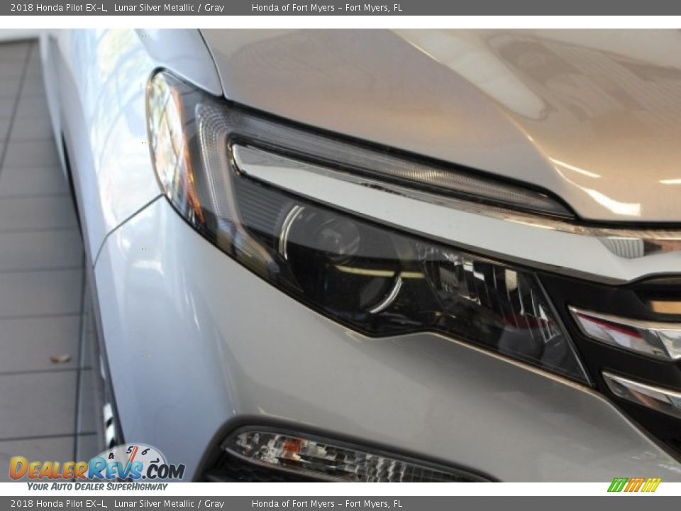 2018 Honda Pilot EX-L Lunar Silver Metallic / Gray Photo #6