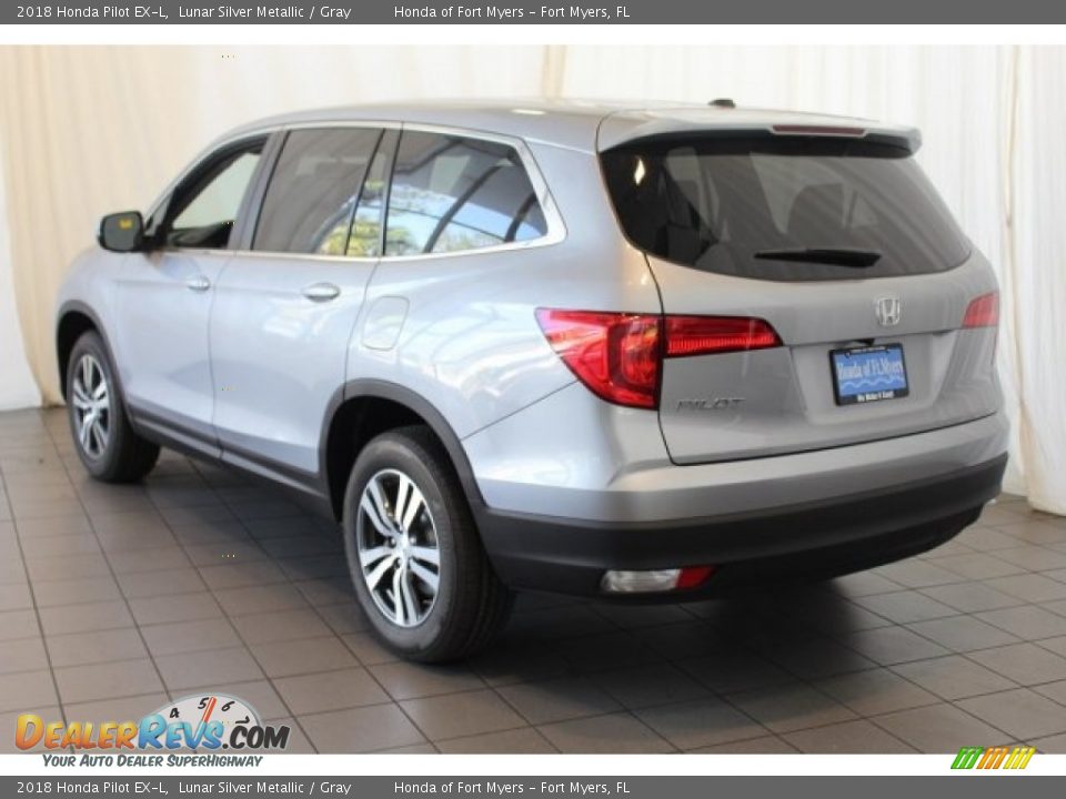 2018 Honda Pilot EX-L Lunar Silver Metallic / Gray Photo #7