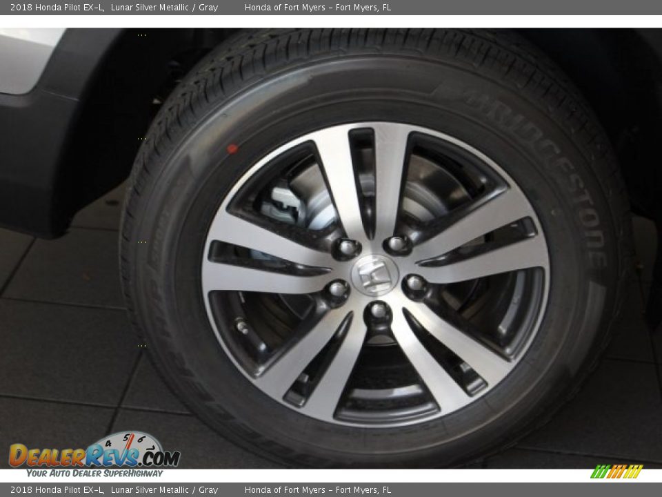 2018 Honda Pilot EX-L Lunar Silver Metallic / Gray Photo #11