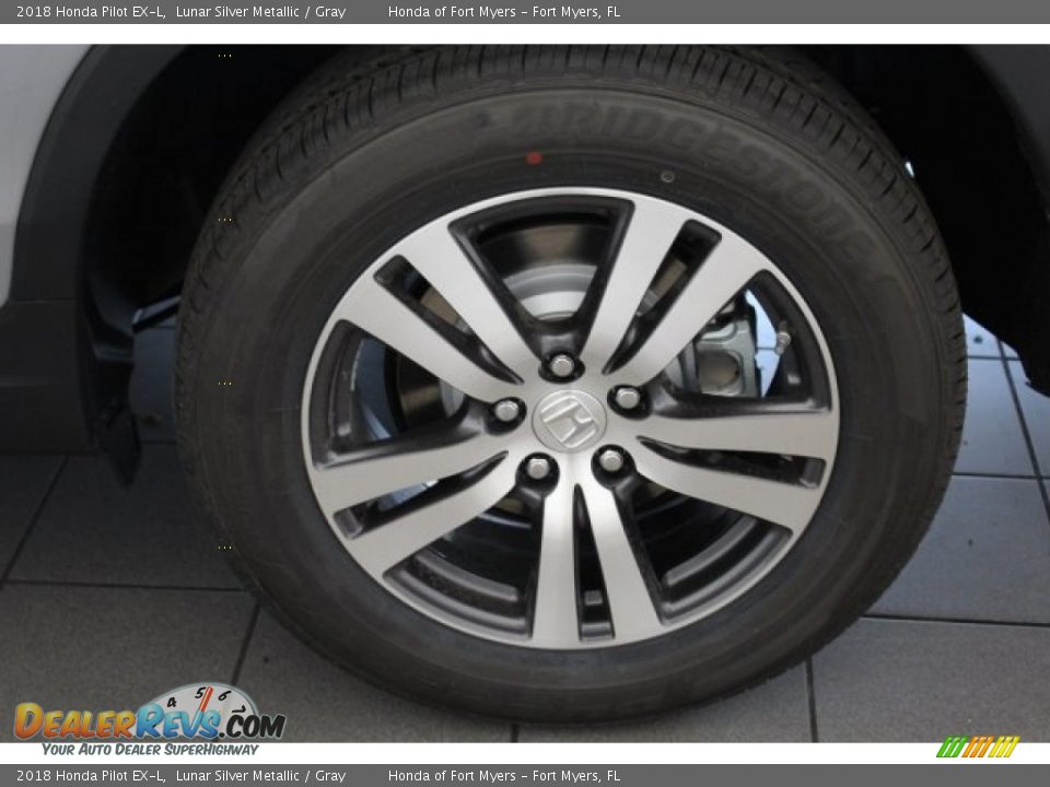 2018 Honda Pilot EX-L Lunar Silver Metallic / Gray Photo #13