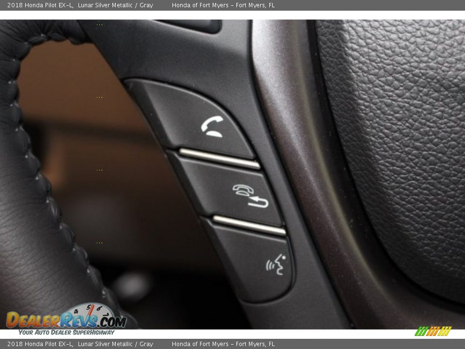 2018 Honda Pilot EX-L Lunar Silver Metallic / Gray Photo #23