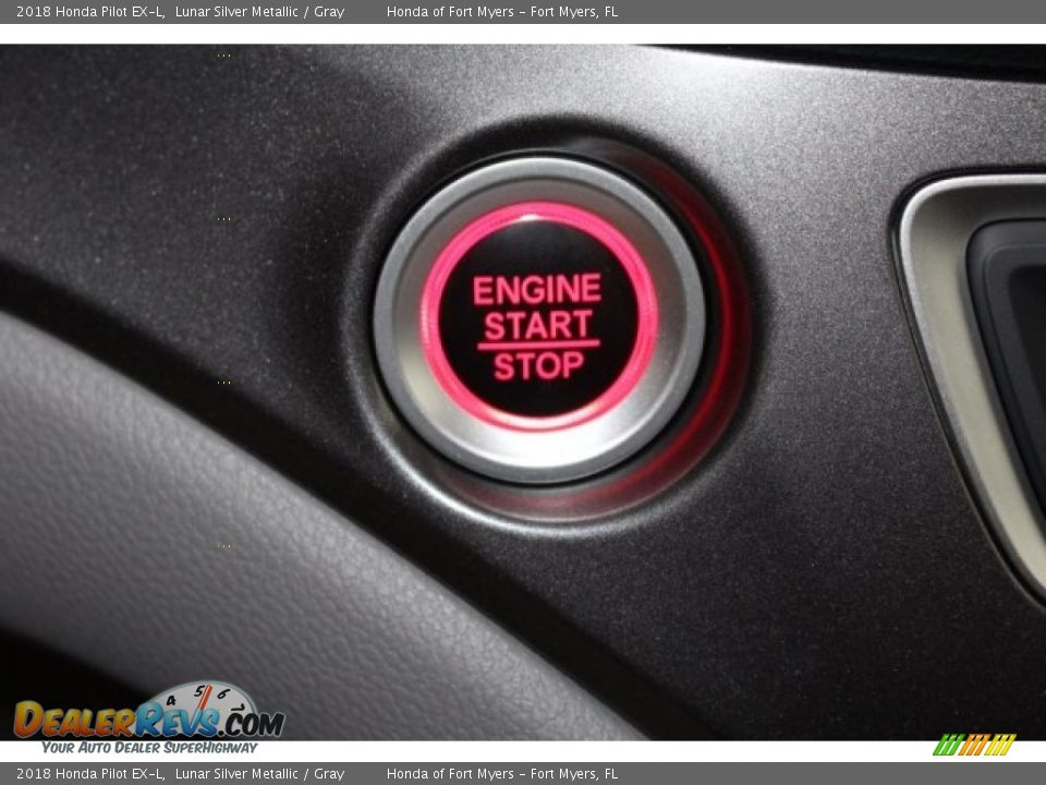 2018 Honda Pilot EX-L Lunar Silver Metallic / Gray Photo #28