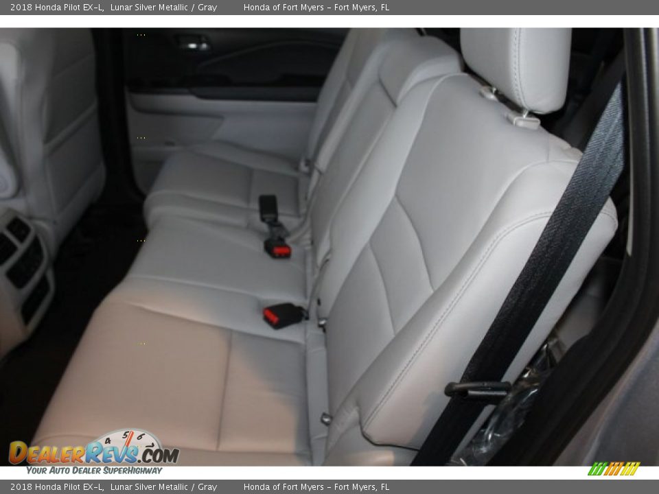 2018 Honda Pilot EX-L Lunar Silver Metallic / Gray Photo #35