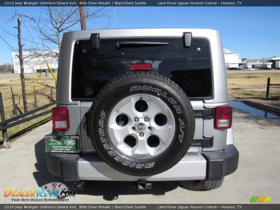 2014 Jeep Wrangler Unlimited Sahara 4x4 Billet Silver Metallic / Black/Dark Saddle Photo #8
