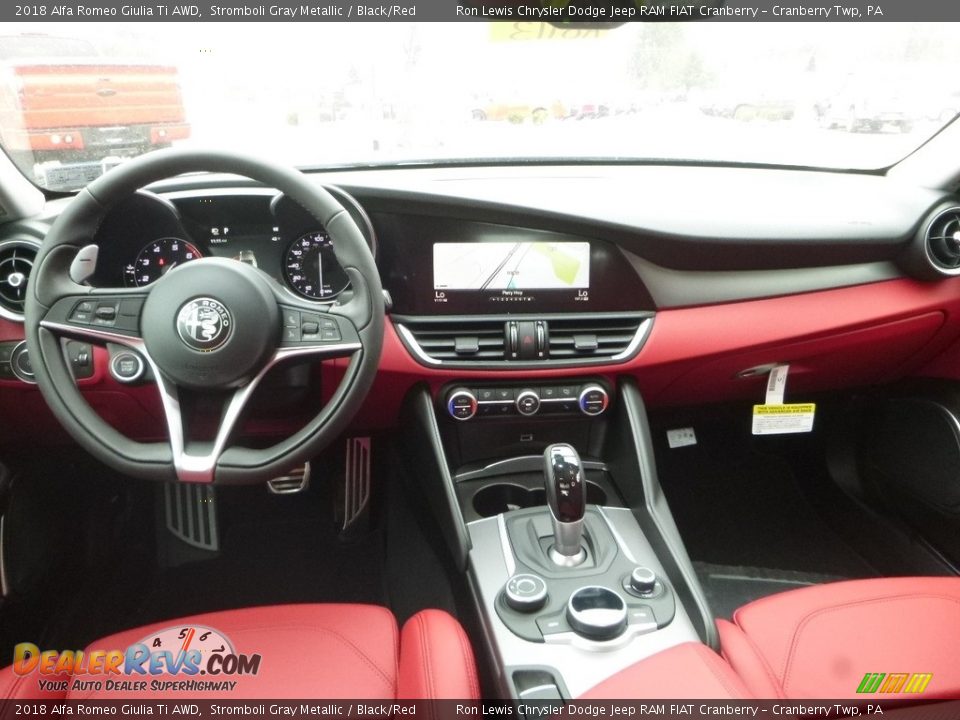 Front Seat of 2018 Alfa Romeo Giulia Ti AWD Photo #18