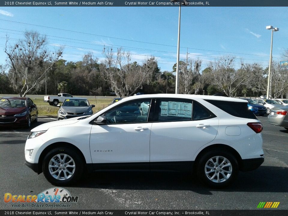 2018 Chevrolet Equinox LS Summit White / Medium Ash Gray Photo #2