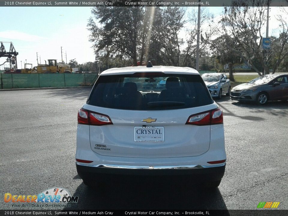 2018 Chevrolet Equinox LS Summit White / Medium Ash Gray Photo #4