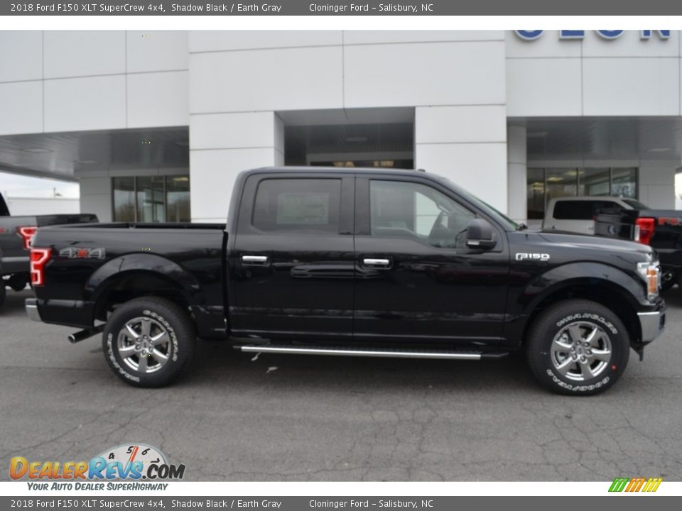 2018 Ford F150 XLT SuperCrew 4x4 Shadow Black / Earth Gray Photo #2